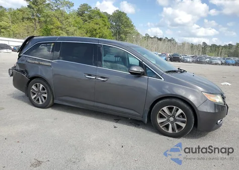 2014 Honda Odyssey Touring z USA, uszkodzony, nr VIN 5FNRL5H91EB005876